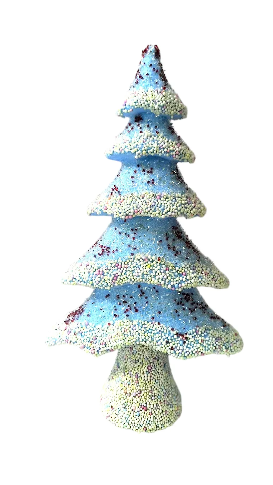 44 cm Assorted Bottle Brush Christmas Tree Set