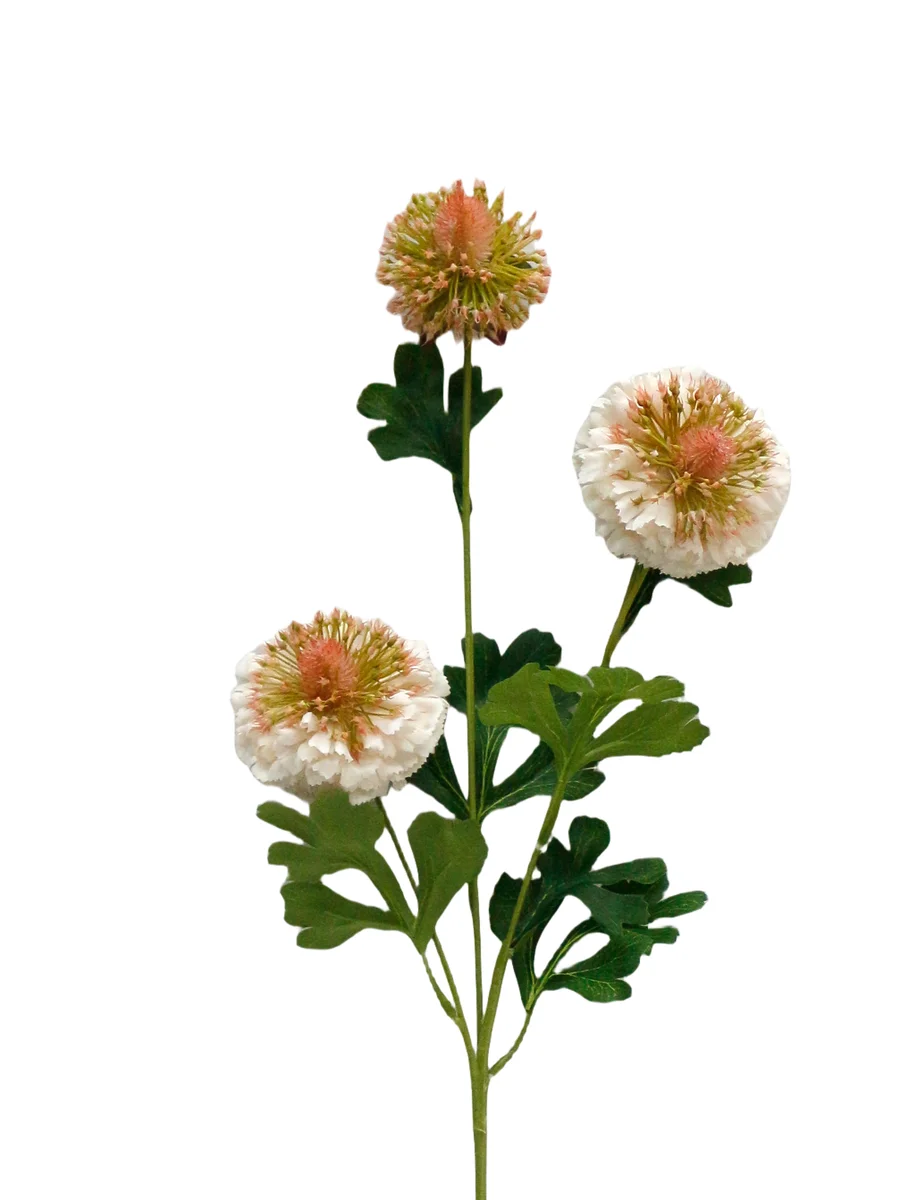 Real Touch Artificial Chrysanthemum Stem - 3 Heads - 31.50" thumbnail 2