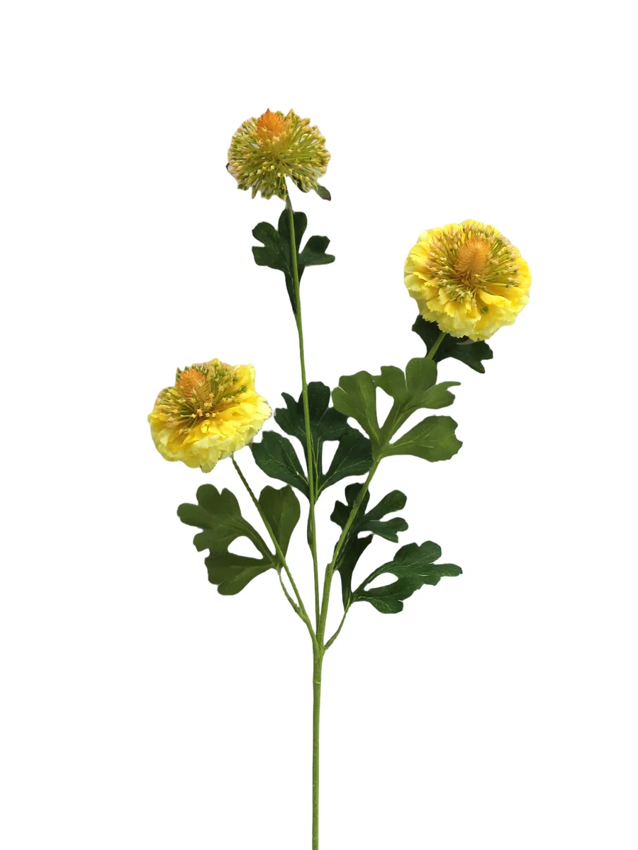 Real Touch Artificial Chrysanthemum Stem - 3 Heads - 31.50" thumbnail 3