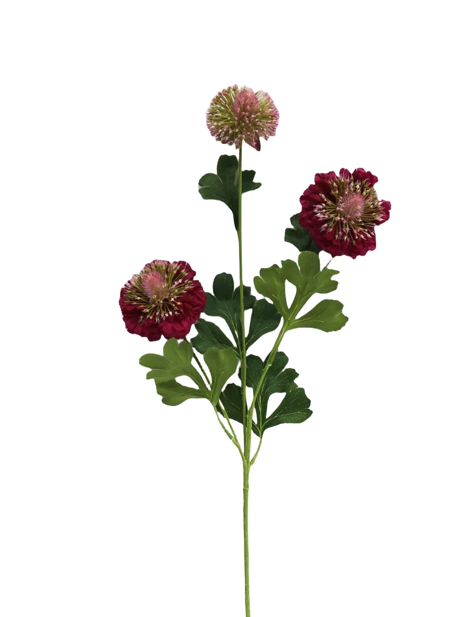 Real Touch Artificial Chrysanthemum Stem - 3 Heads - 31.50" thumbnail 5