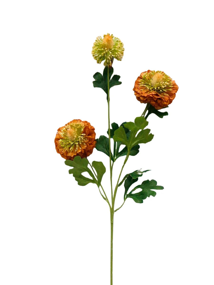 Real Touch Artificial Chrysanthemum Stem - 3 Heads - 31.50" thumbnail 6