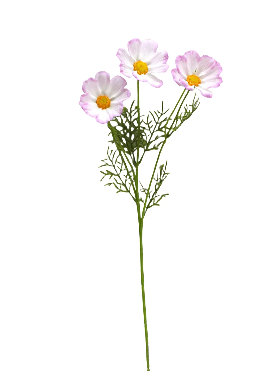 Real Touch Artificial Cosmos Spray - 3 Heads - 19.69" thumbnail 2