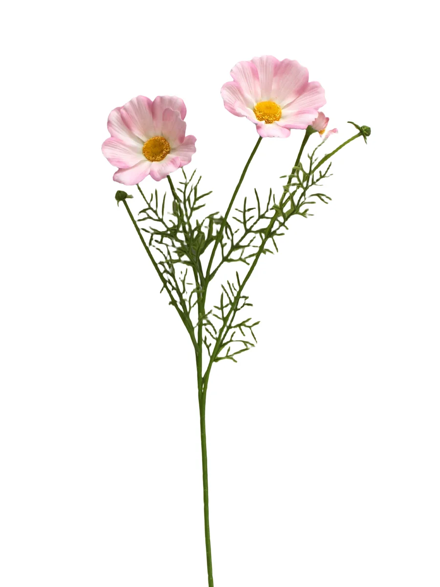 Real Touch Artificial Cosmos Spray - 3 Heads - 19.69" thumbnail 4