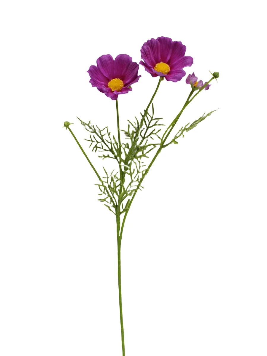Real Touch Artificial Cosmos Spray - 3 Heads - 19.69" thumbnail 9