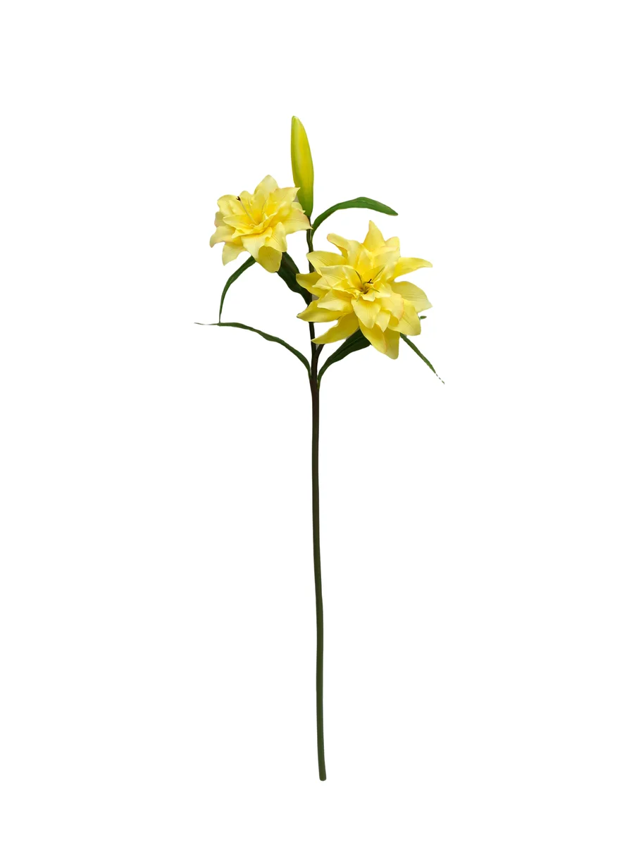 Real Touch Artificial Lily Stem - 3 Heads - 27.56" thumbnail 2
