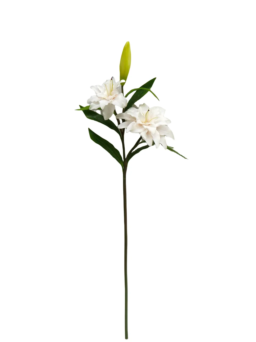 Real Touch Artificial Lily Stem - 3 Heads - 27.56" thumbnail 5