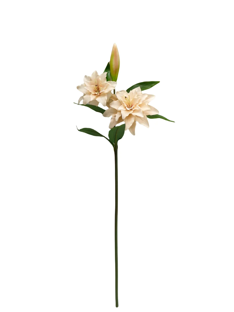 Real Touch Artificial Lily Stem - 3 Heads - 27.56" thumbnail 6