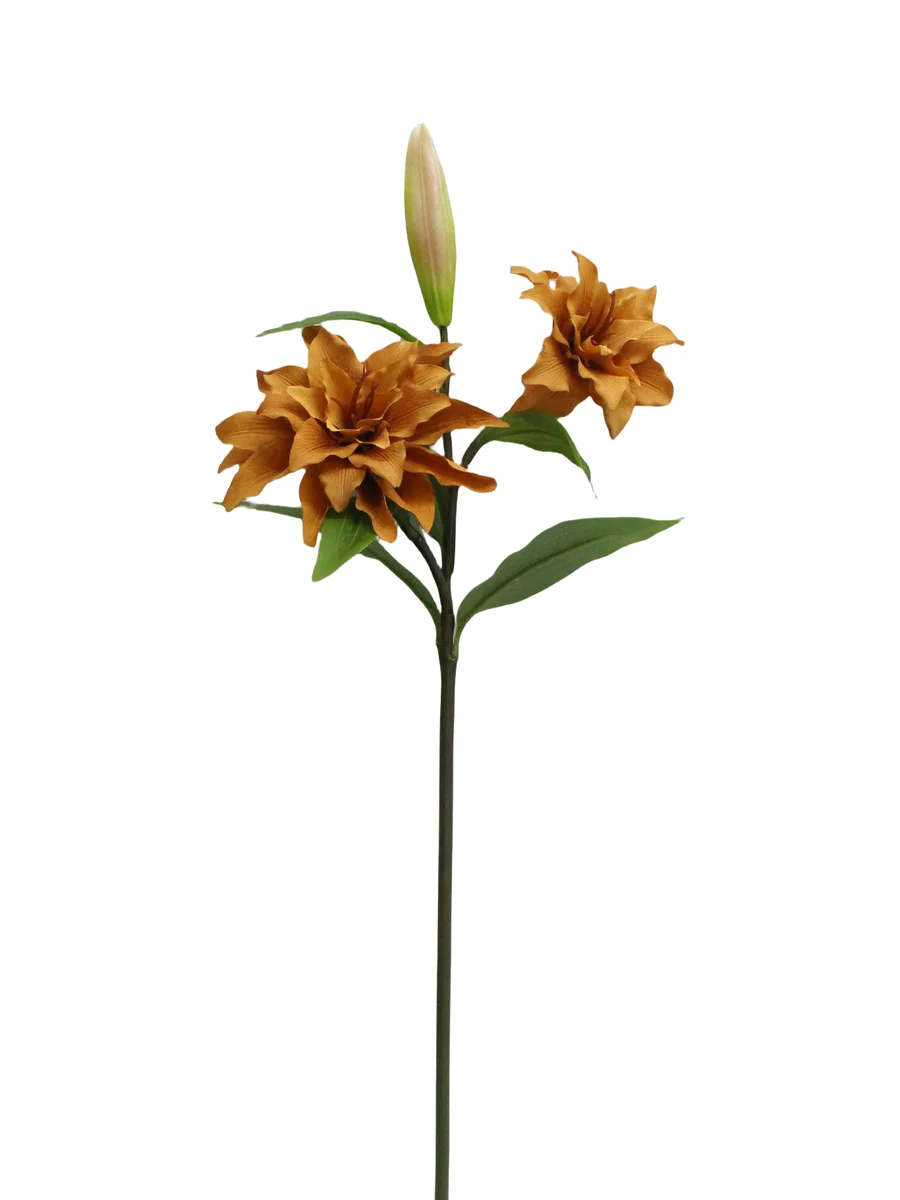 Real Touch Artificial Lily Stem - 3 Heads - 27.56" thumbnail 7