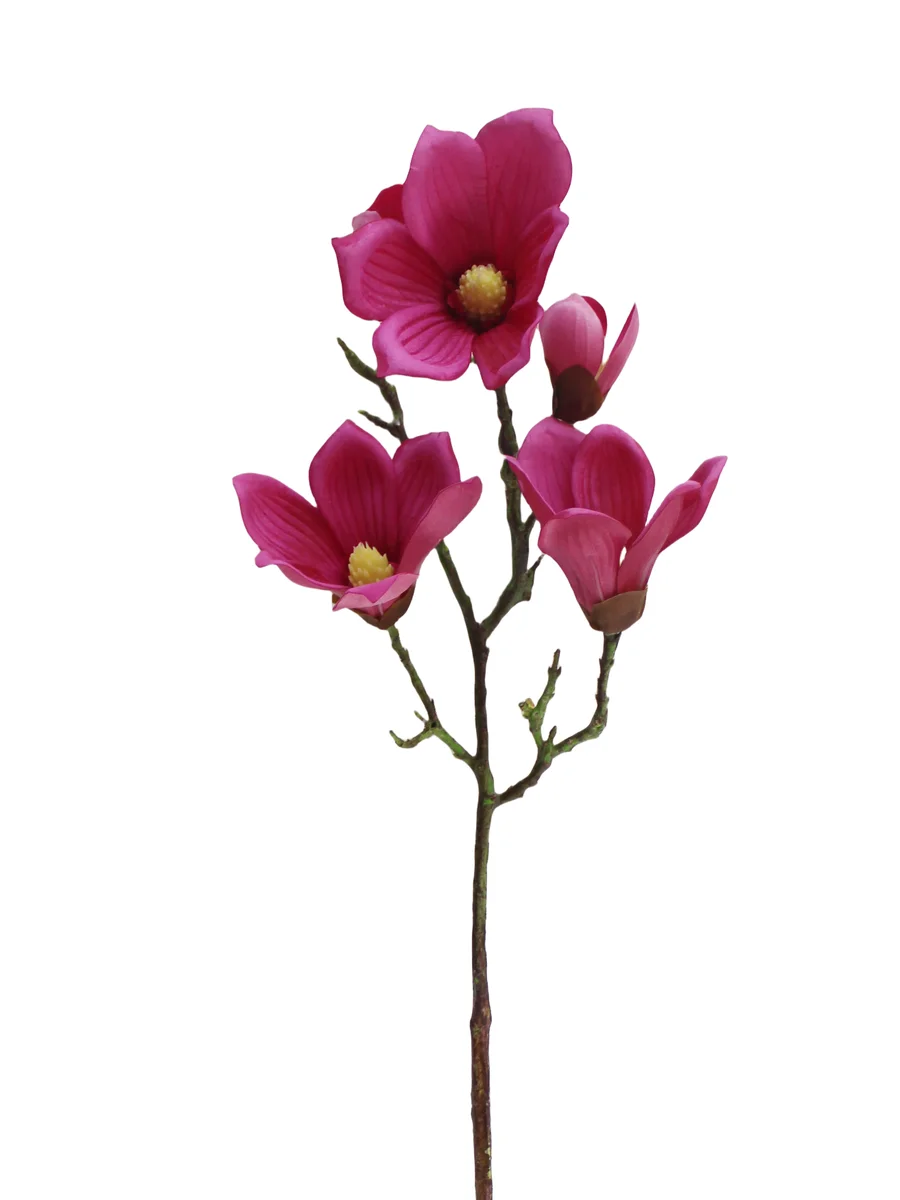 Real Touch Artificial Magnolia Stem - 5 Heads - 28.35" thumbnail 2