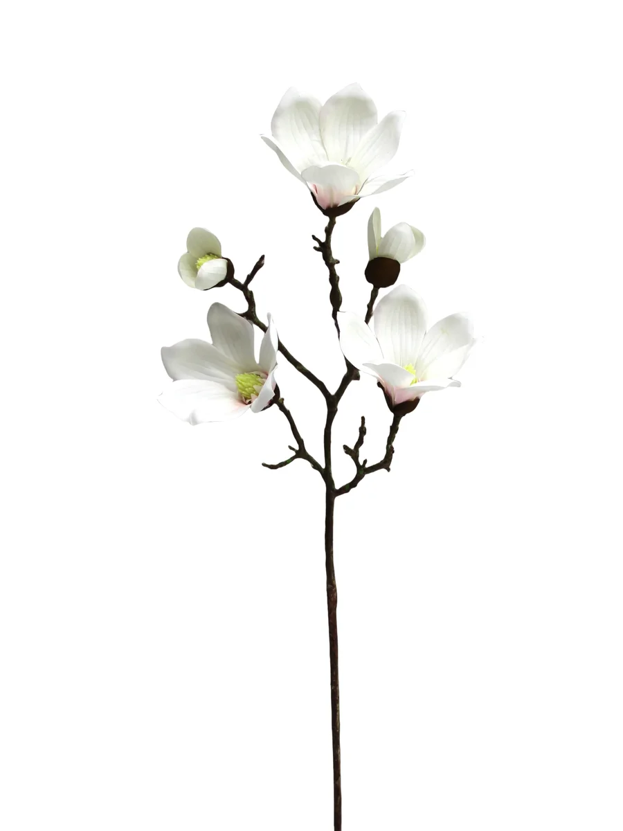 Real Touch Artificial Magnolia Stem - 5 Heads - 28.35" thumbnail 5