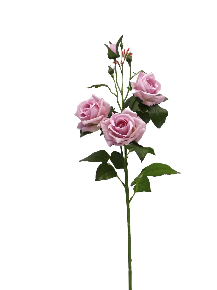 Real Touch Artificial Rose Stem - 4 Heads - 33.46" thumbnail 6