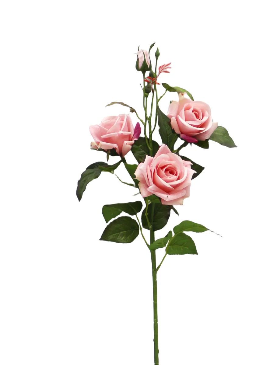 Real Touch Artificial Rose Stem - 4 Heads - 33.46" thumbnail 9